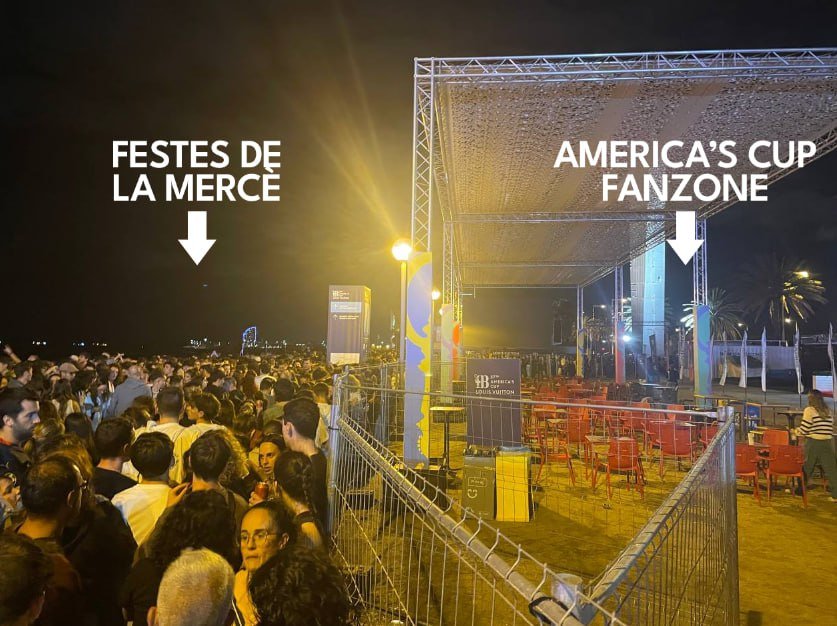 Ahir als concerts de la Mercè hi havia allaus de gent per la manca d'espai. Mentrestant, la Fanzone de la #CopaAmèrica, buida i amb una tanca controlada per seguretat privada que va generar situacions de perill. Un altre èxit de la competició esportiva més odiada del planeta.