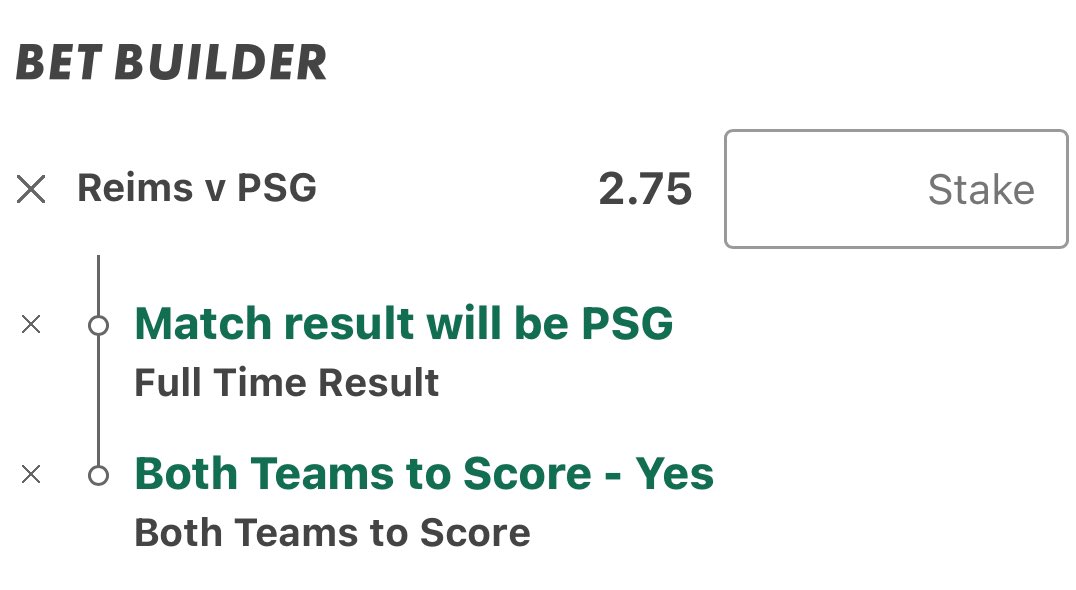 GeorgeBest_Tips's tweet photo. ❗️High odd single bets❗️
Reims vs. PSG
- Predictions:
Both teams to score (BTTS) and PSG to win
BTTS and over 2.5 goals
#ReimsPSG #BTTS #PSGWin #Over2Goals #FootballPredictions #BettingTips #Ligue1 https://t.co/YkCVBfLFgk