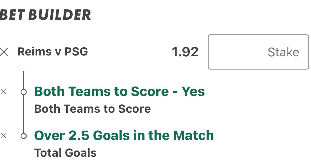 GeorgeBest_Tips's tweet photo. ❗️High odd single bets❗️
Reims vs. PSG
- Predictions:
Both teams to score (BTTS) and PSG to win
BTTS and over 2.5 goals
#ReimsPSG #BTTS #PSGWin #Over2Goals #FootballPredictions #BettingTips #Ligue1 https://t.co/YkCVBfLFgk