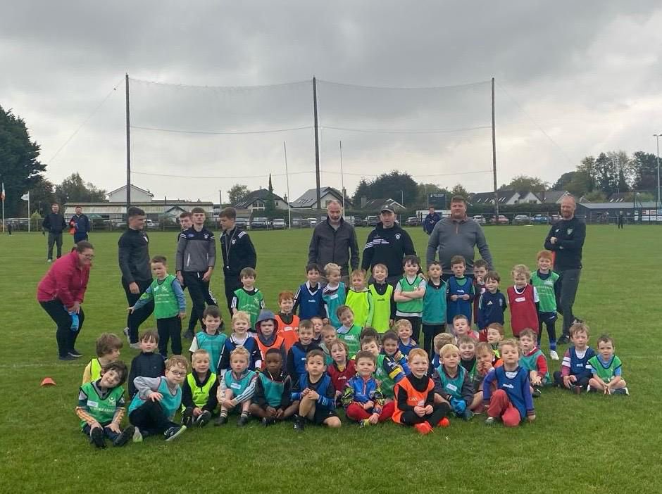 DeclanCampbel16's tweet photo. First Day of nursery ✅ Well done to all the boys and girls who took part in the nursery this morning for their first time! Over 100 boys and girls having loads of fun with their first taste of GAA! https://t.co/6S0p3HWOqu