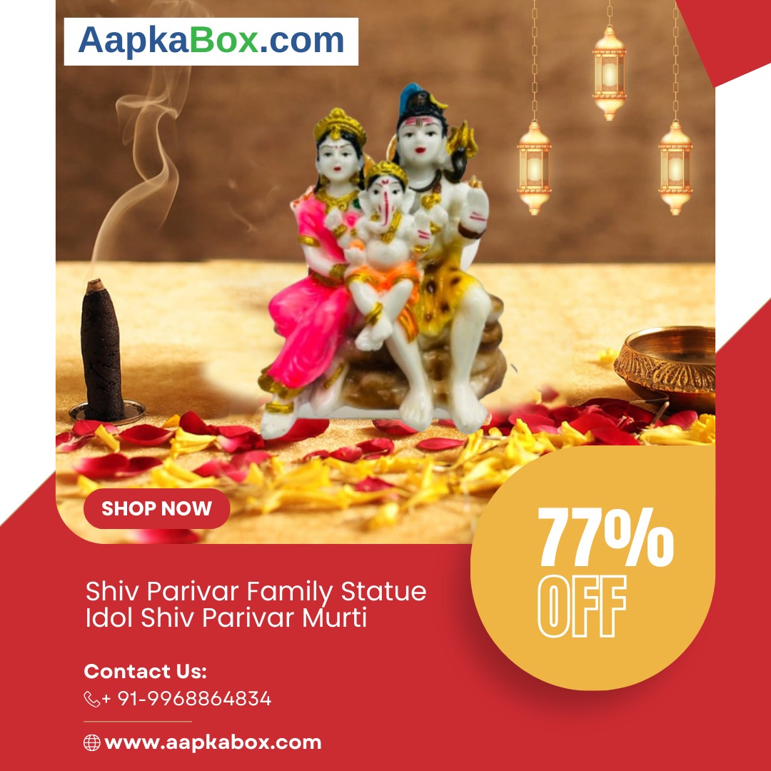 AapkaBoxstore's tweet photo. We are offering a 77% discount on the Shiv Parivar Family Statue Idol Shiv Parivar Murti that is part of our collection

For More Info:-
WhatsApp for Retailers And Wholesale:- +91 9968864834
Shop Now:- https://t.co/q3Xby9XwtM

#mahadev #shivparvati #shiv #shivshakti #shiva https://t.co/8Xn1tvwR2c