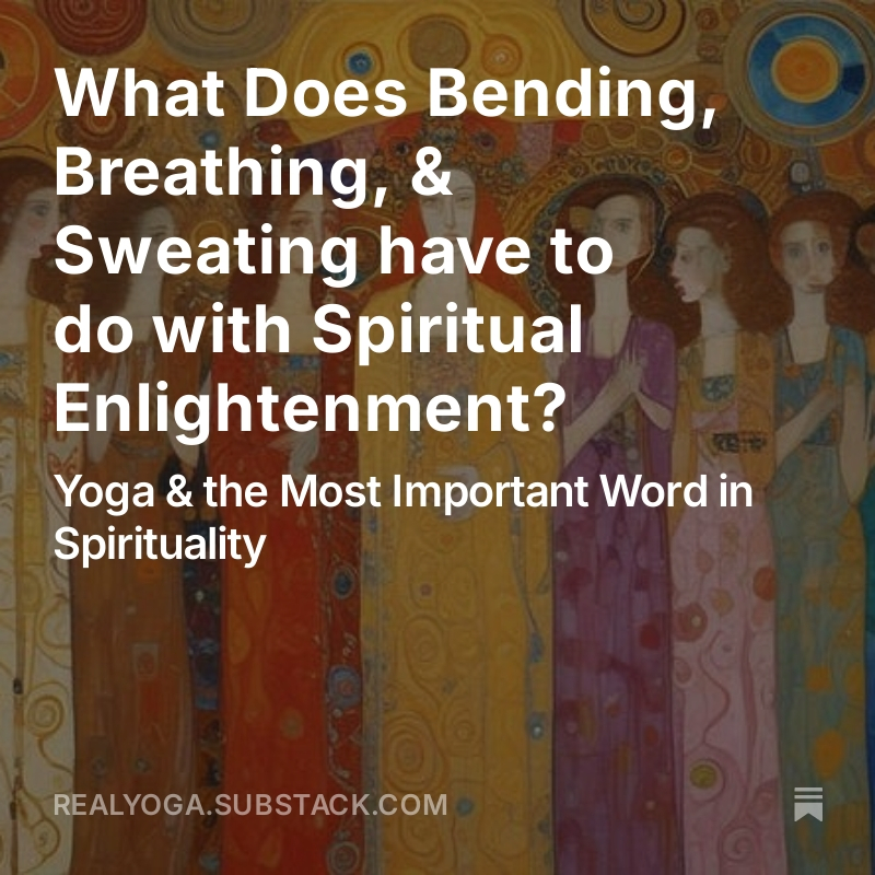 What's the key to unlocking the depths of yoga's spiritual power?

The answer is in this week's Real Yoga Newsletter.

Read free:
realyoga.substack.com/p/what-does-be…
.
I hope it serves you!
.
💙
Eric