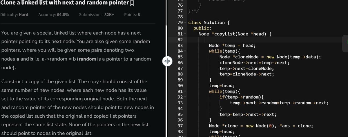 Pprratikk's tweet image. Day 10 of 21 day coding challenge
@geeksforgeeks
@DeutscheBank
#21DaysOfCoding #CodingChallenge #LearnToCode #GeekForGeeks #ING #DeutscheBank #geekstreak2024