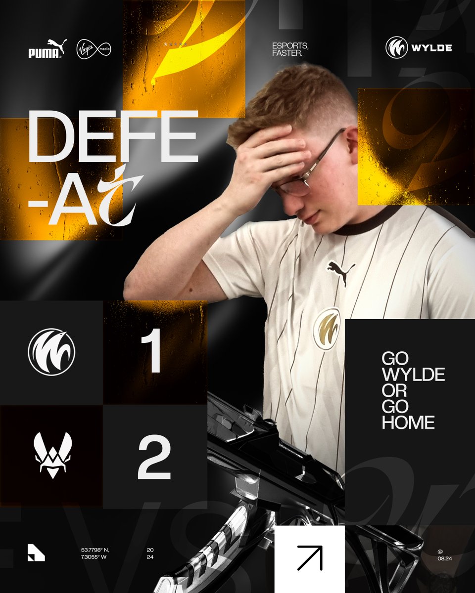 HyperPG1's tweet photo. Here are a few Valorant-themed game day, victory and defeat creatives made for WYLDE Esports.

Any critiques appreciated.  

-- 
#esports #blender #posters #graphics #VALORANT https://t.co/7p89XloWNH