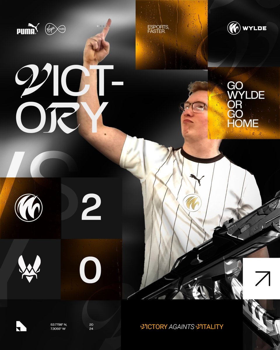 Here are a few Valorant-themed game day, victory and defeat creatives made for WYLDE Esports.

Any critiques appreciated.  

-- 
#esports #blender #posters #graphics #VALORANT