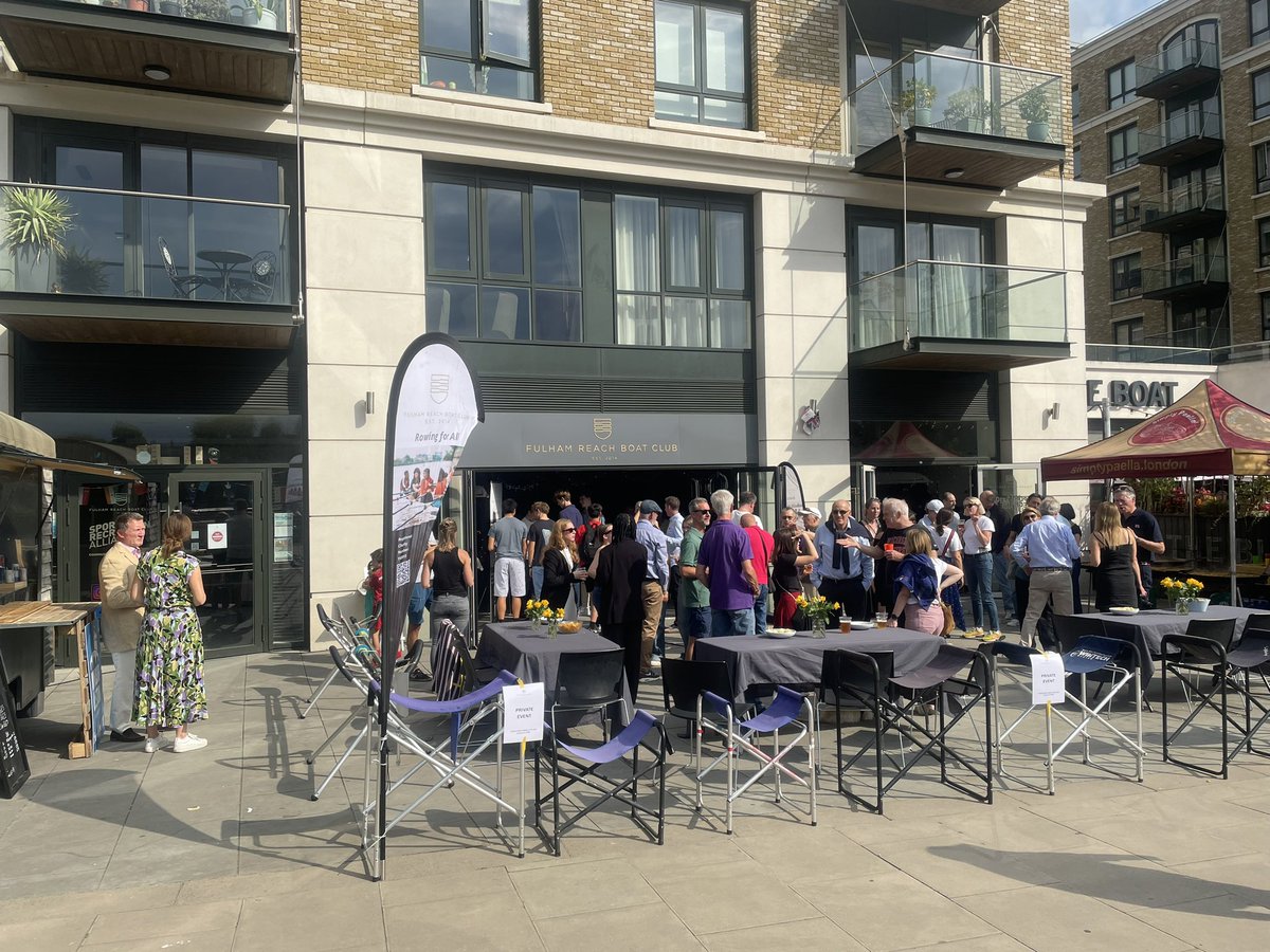 FulhamReachBC's tweet photo. Happy Anniversary to us! Wonderful to have so many members, juniors, Trustees & the FRBC team with us to celebrate all we have achieved in the past decade!! #FRBC #RowingForAll https://t.co/SolyHA8Brn