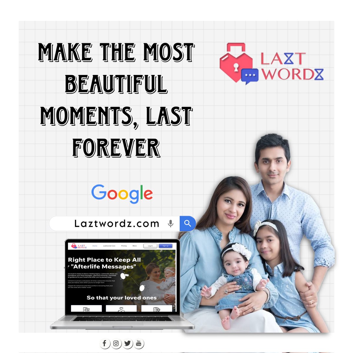 LaztwordzTech's tweet photo. https://t.co/g7xvsm95SU

Preserve your digital legacy with Laztwordz. 🖥️✨ Upload your messages, videos, or files to be shared when it matters most. #DigitalLegacy #Laztwordz #AfterlifePlanner https://t.co/X9P2GPFEEp