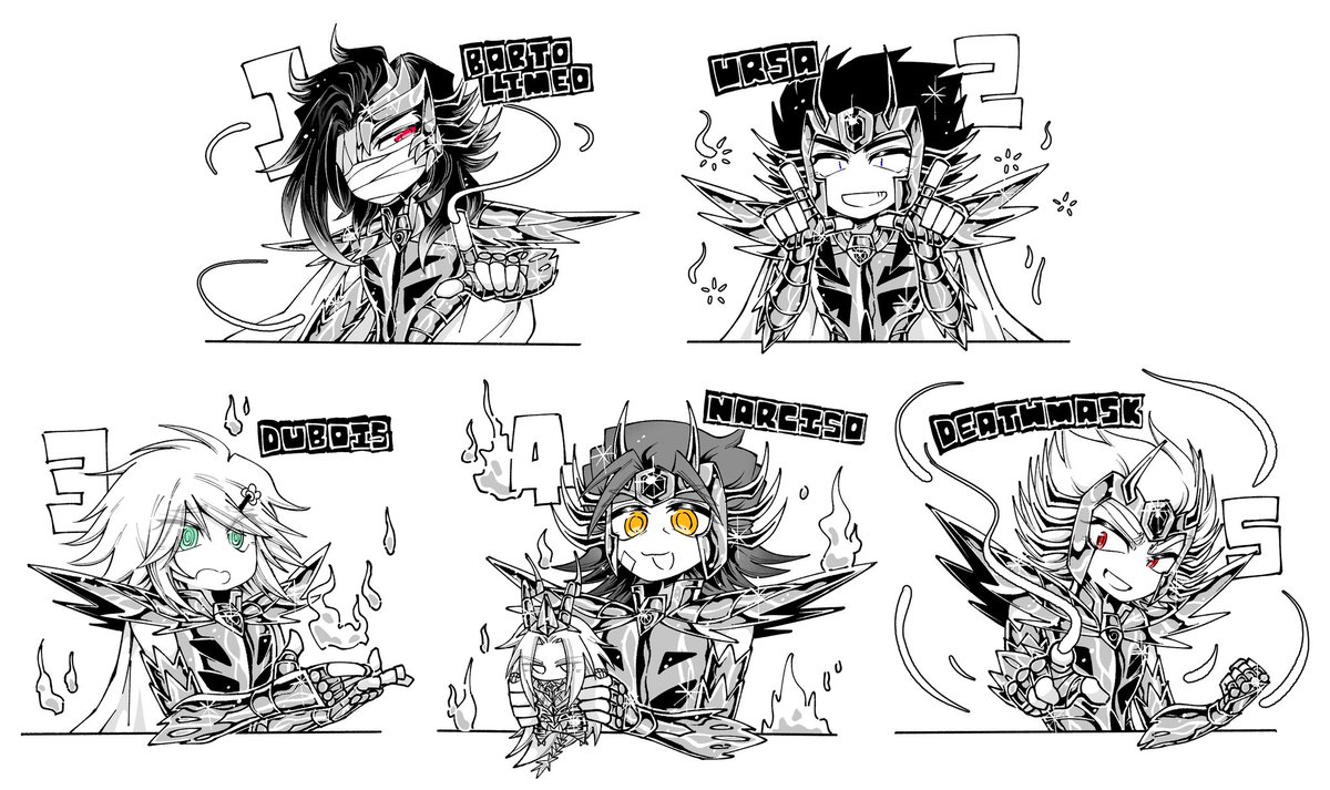 kakyoinmomoko's tweet photo. 🦀and🦀and🦀and🦀and🦀！
♋and♋and♋and♋and♋！
all r mine except Deathmask（；p https://t.co/DKgVeQ7EuN