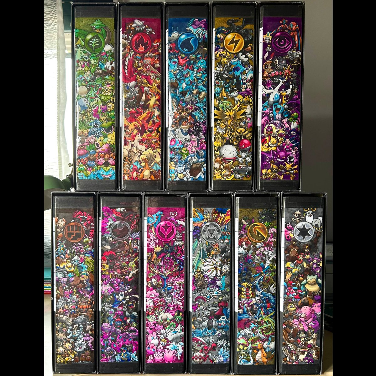 Took an entire year to organize all our cards and finish this project, and then almost another year to post the finished result.

Will have to prepare a few more binders though, cause some typings are way too prevalent to only fit in one.

#Pokemon #PokemonTCG #PokemonCards