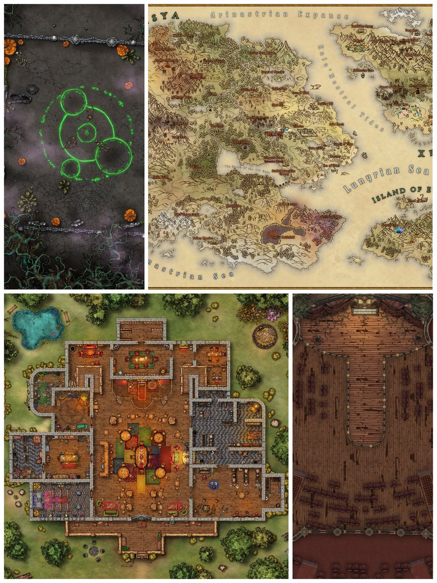 What's up #ttrpg community?? I'm so excited to see what everyone's been up to! It's #selfpromosaturday ! Let's share the love! 💚

I'm a ttrpg map-maker and love ALL things DnD! 

💚Like, RT, and share your work as well! 
kytesmaps.carrd.co

#DnD #dndart #smallartist