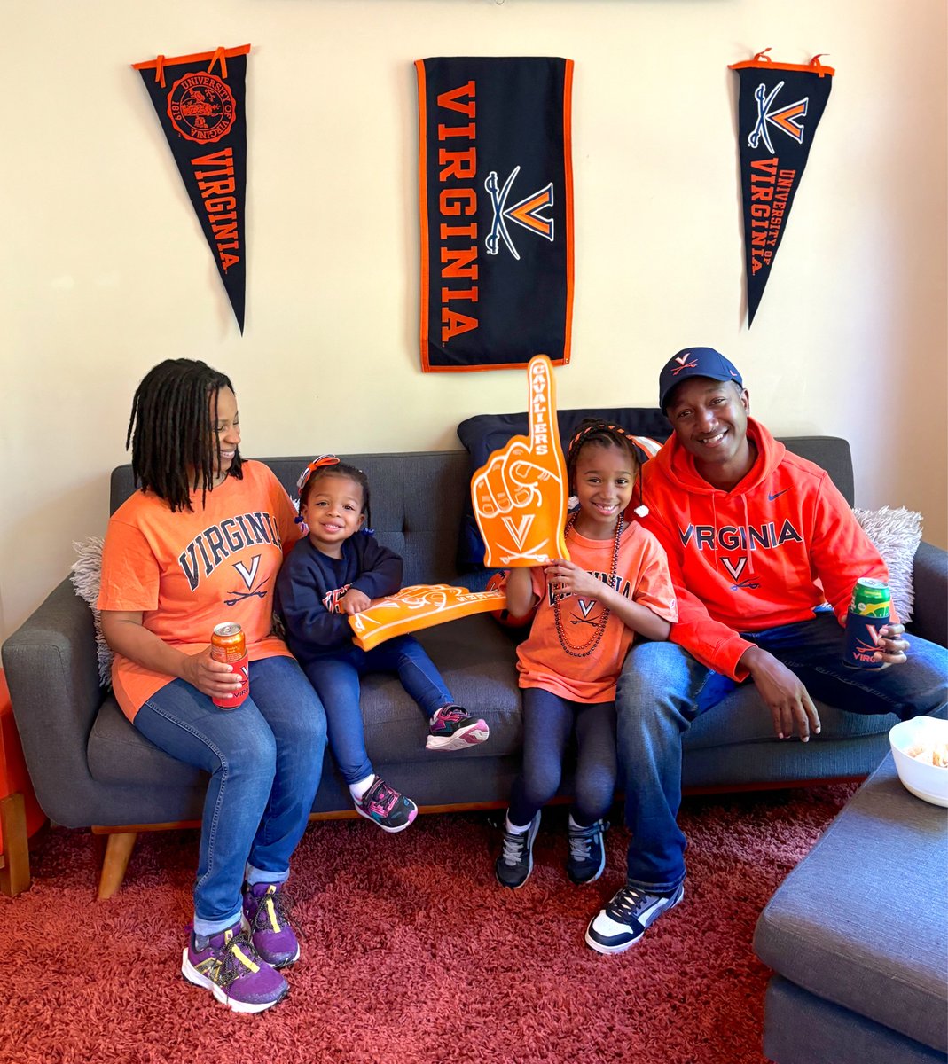 Saturdays are for the two most important things: family and football 💙🏈🧡 Let’s all get excited to cheer on the Hoos against Coastal Carolina!