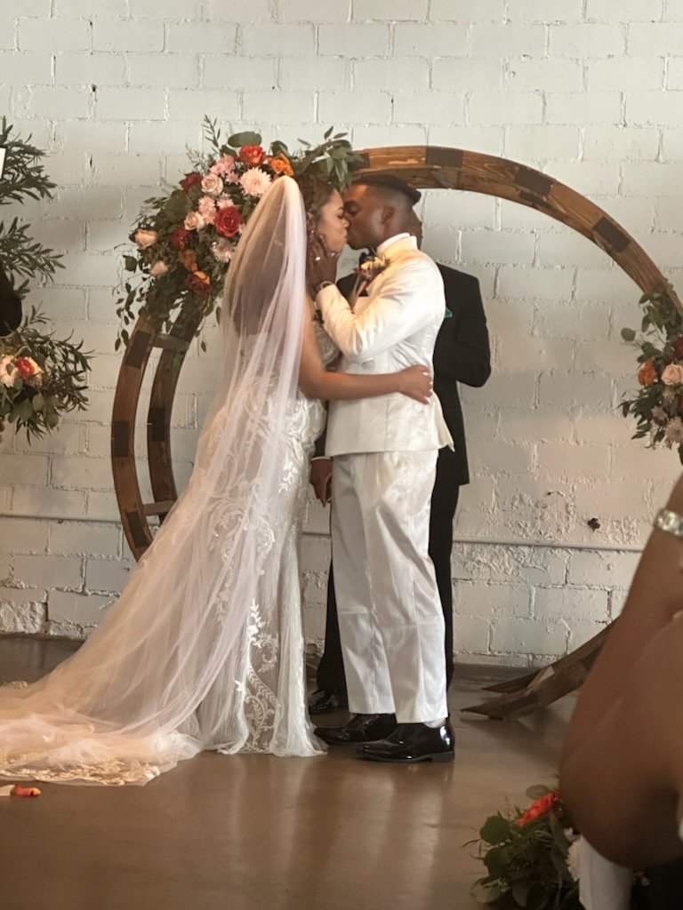 ThetaChiAlphas's tweet image. Congratulations to Brother Gabe White (Spring 14, LN 48) and his wife Brianna for getting married recently.