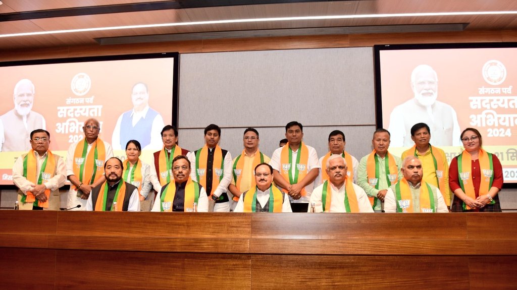 Had the honour to participate in the national meeting for 'Sangathan Parv - Membership Campaign 2024' at the BJP Central Office in New Delhi today, in the presence of <a href="/BJP4India/">BJP</a> President Shri <a href="/JPNadda/">Jagat Prakash Nadda</a> Ji, National General Secretary (Org) Shri <a href="/blsanthosh/">B L Santhosh</a> Ji, National General