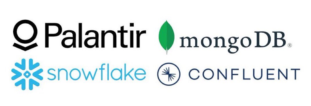 StockSavvyShay's tweet photo. $PLTR, $MDB, $SNOW & $CFLT play a distinct, pivotal role in the data ecosystem -- complementing each other in the following ways 🧐
• MongoDB provides a foundational platform for data storage, offering robust scalability and flexibility with its NoSQL database solutions. This makes it ideal for businesses that require efficient storage and management of vast, diverse datasets, setting a solid groundwork for advanced data operations.
• Confluent enhances the capability to manage data flows, specializing in real-time data streaming with Apache Kafka -- this allows for the seamless ingestion, processing, and distribution of data streams, enabling businesses to access and react to information instantaneously. Confluent’s platform is critical for companies needing to build responsive, data-driven applications.
• Palantir focuses on transforming stored and streamed data into actionable business insights. By integrating and analyzing data aggregated from various sources, Palantir’s advanced analytics platforms provide comprehensive visualizations and strategic intelligence that empower decision-makers.
• Snowflake complements these capabilities by providing a cloud-based data warehousing solution that supports the data ecosystem with scalable, efficient, and easy-to-manage data storage and analytics. Snowflake's unique architecture allows for the storage and analytical processing of data in a single system, simplifying data workflows and enabling a more unified view of information across the organization.
When integrated, MongoDB’s strong data management, Confluent’s real-time streaming capabilities, Palantir’s analytical prowess, and Snowflake’s efficient data warehousing create a synergistic data strategy -- this integration supports enhanced decision-making through real-time analytics.