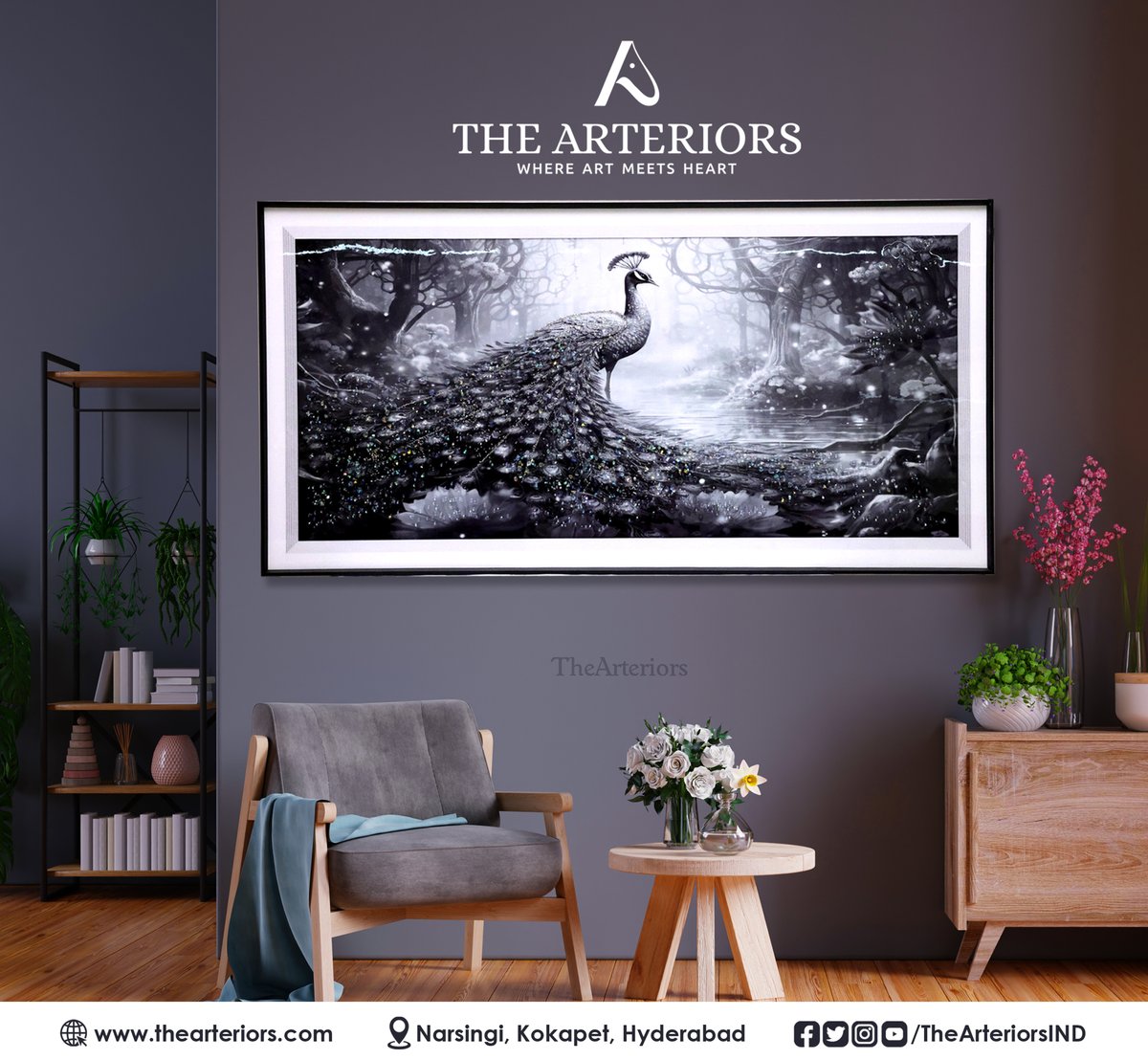 TheArteriorsIND's tweet photo. Timeless Beauty
Peacock with a Touch of Sparkles !

Address: Plot No 67, Behind Vijetha Super Market, Narsingi, Kokapet, Hyderabad-500075

#Arteriors #ArteriorsHyderabad #PremiumHomeDecor #LuxuriousHomeDecor #HomeDecorTrends #HomeDecor # https://t.co/gtdz07af0x