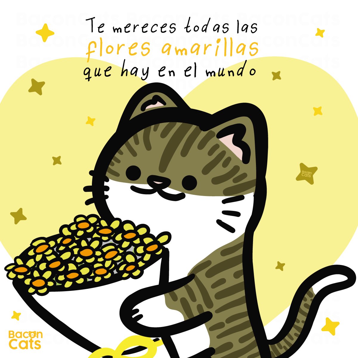 Te traje #FloresAmarillas por ser simplemente increíble 🌼💛🐱 

#21deseptiembre