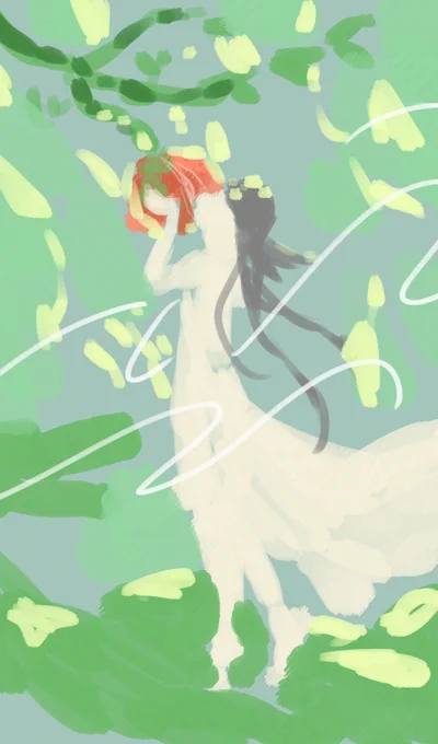 #皆さんラフと塗った後を見せてください 