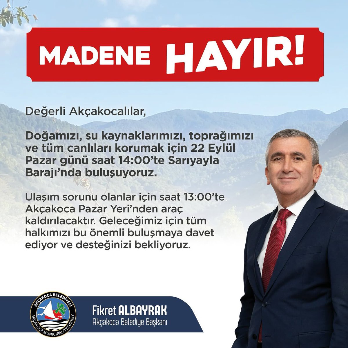 Ylcn_Gnl_1919's tweet photo. Doğamız için;
Geleceğimiz için;
Sağlıklı su havzamız için;
#Kaplandede Dağındaki Maden Aramasına sonuna kadar karşı çıkacağz
Bugün değilse nezaman?
#Akçakoca
@parlayankent 
@FikretAlbayrak 
#AkcakocayaDokunma
#AkcakocadaMadeneHayır
#KaplandedeyeSahipÇık
#KaplandedeİçinDireniyoruz https://t.co/eJVTc5sALb