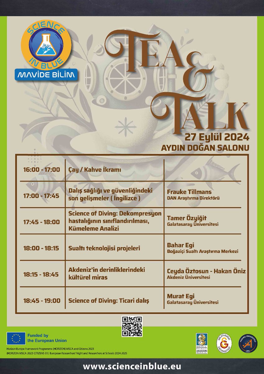 #AvrupaBilimŞenliği #EuropeanResearchersNight #BilimleBuluş #galatasarayüniversitesi #avrupaaraştırmacıgecesi #abprojesi #euproject #horizon #mariecurie #HorizonEuropeMarieSkłodowskaCurieActions
#sualtı #eu #underwater #steam #science #bilim #biliminsanı #scientist