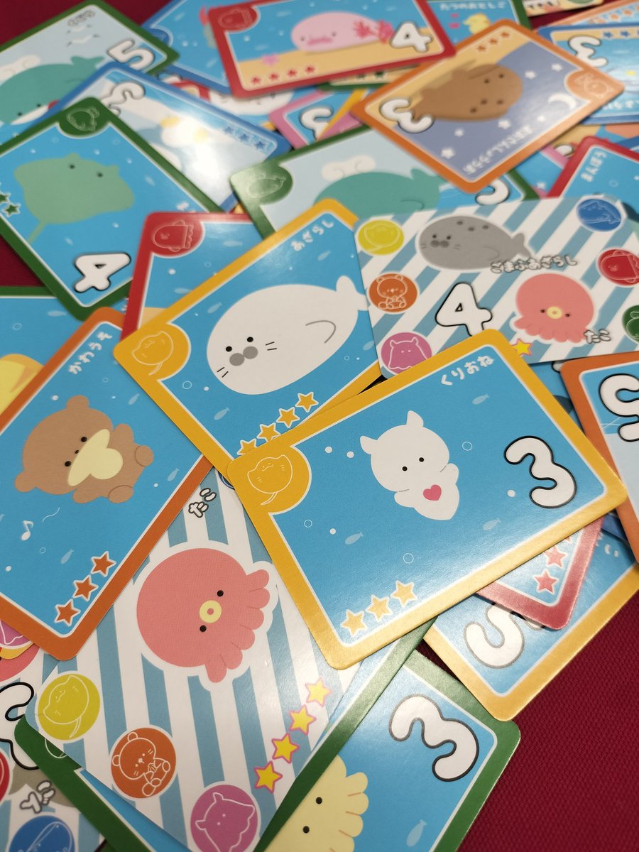 boardgame_yuika's tweet photo. 【あつめよう!つぶらな瞳の水族館】
かわいいがいっぱいいい🤍🤍🤍
何よりあざらしが赤ちゃんと大人ごまふあざらし描き分けされているのが最高ですね💖笑
めちゃかわだけど、ルールを教えてもらったら可愛いだけじゃないワクワク詰まってた👀⁉️
良さん(@r3ryonak)ありがとんととん😆🤝❤️🔥
#BGCONNECT https://t.co/auBDZEz2Ms