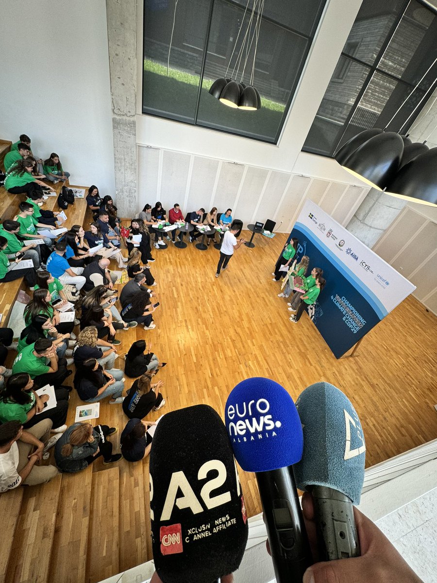 Full house at Upshift Albania in Korça Innovation Hub! 🌟 #Changemakers and national media coverage in full swing.