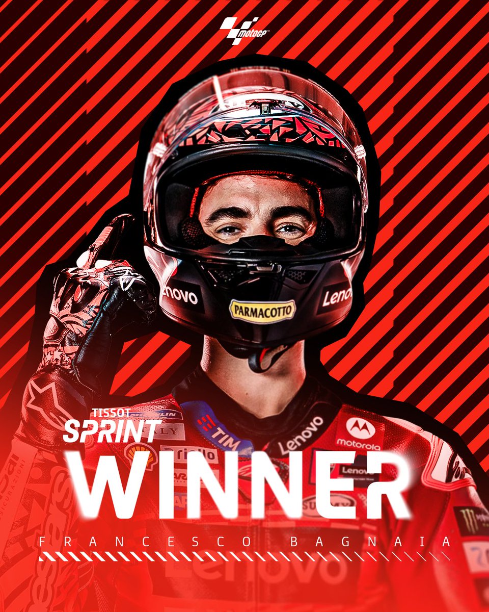MotoGP™🏁 (@motogp) on Twitter photo ✨ <a href="/PeccoBagnaia/">Pecco Bagnaia</a> shines at home! ✨
The Italian wins the #TissotSprint and closes the gap with <a href="/88jorgemartin/">Jorge Martín Almoguera</a> 🥇
#EmiliaRomagnaGP🏁 ✨ <a href="/PeccoBagnaia/">Pecco Bagnaia</a> shines at home! ✨
The Italian wins the #TissotSprint and closes the gap with <a href="/88jorgemartin/">Jorge Martín Almoguera</a> 🥇
#EmiliaRomagnaGP🏁