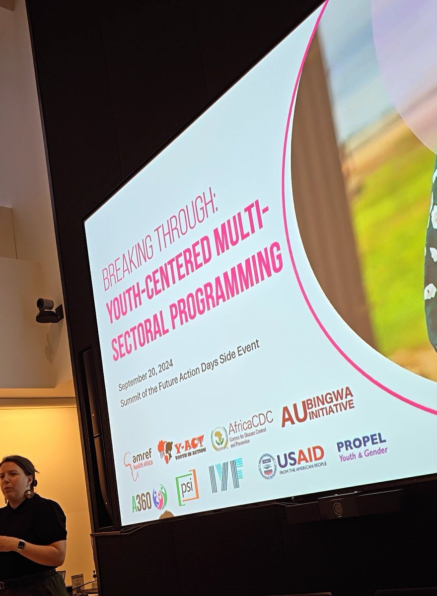 bitania_lulu's tweet photo. We kicked off Summit of the Future #ActionDays with our side-event, reaffirming our commitment to #integrated #youth programming & calling for #multisectoral action to recognize & invest in #YouthLeadership, #livelihoods, #health & breakthrough barriers to holistic empowerment 🫱🏼🫲🏾 https://t.co/MzlQhKmEAf