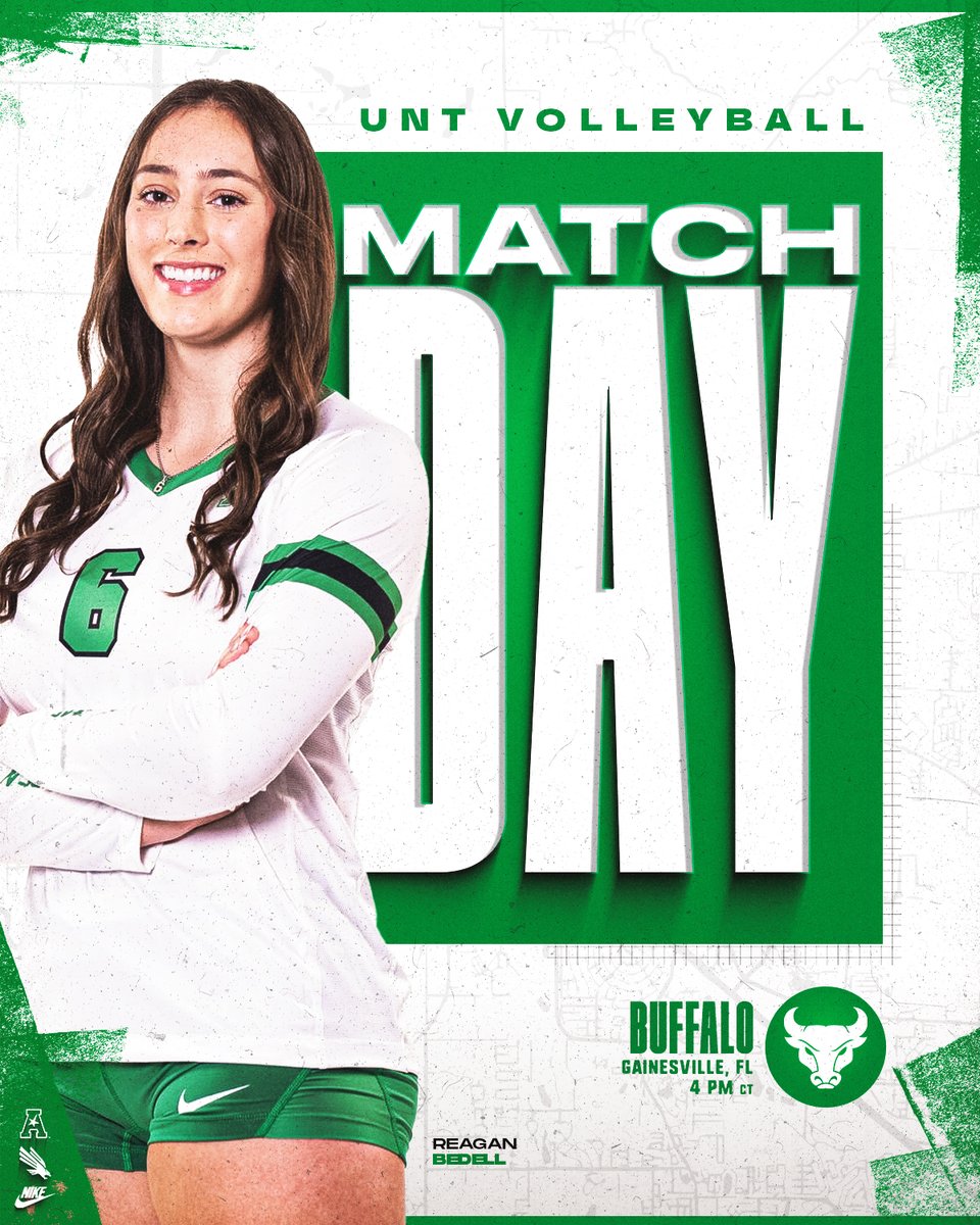 UNT Volleyball (@meangreenvb) on Twitter photo Final Tune-Up
π Gainesville, FL
π Buffalo
β° 4 PM CT
π northtex.as/3Zzmqh0
#GMG π’π¦
x <a href="/BedellReagan/">Reagan Bedell</a> Final Tune-Up
π Gainesville, FL
π Buffalo
β° 4 PM CT
π northtex.as/3Zzmqh0
#GMG π’π¦
x <a href="/BedellReagan/">Reagan Bedell</a>
