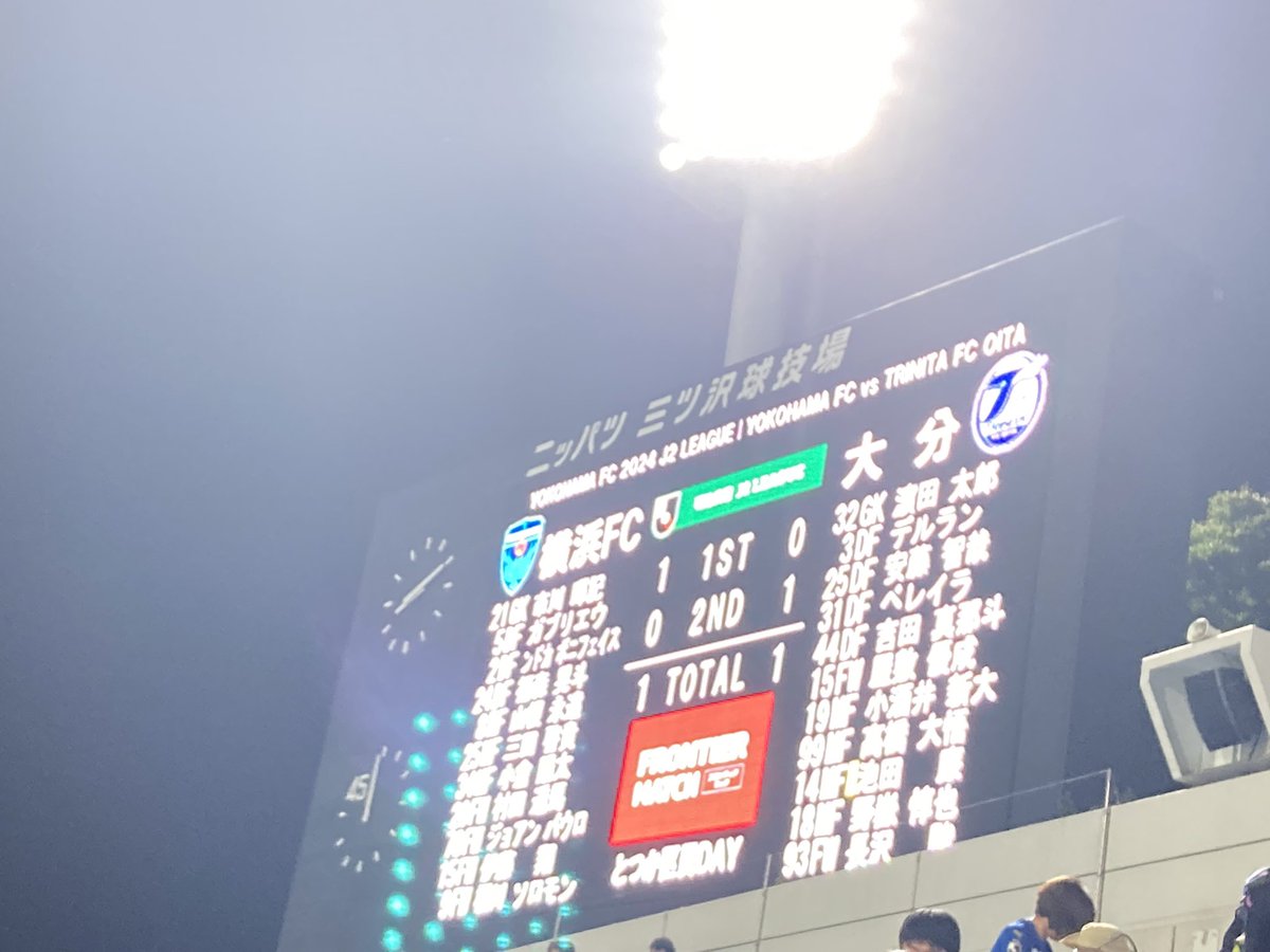 ryuhei1220_'s tweet photo. 首位横浜FC相手にアウェイで良い試合ができた
必死で掴んだ勝ち点1を次に繋げてくれ‼︎
#大分トリニータ https://t.co/2Pl3aO6NGg