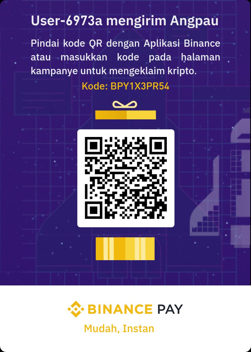 abcdeCeritaAja's tweet image. Waktu terbatas! Buruan ikutan kuis Binance Pay dan dapatkan 200.000 FLOKI! #BinancePay #KuisSeru

Bosan kantong kering? Yuk, ikutan kuis Binance Pay! Ajak temanmu dan dapatkan hadiah menarik. #BinancePay #Cuan
#floki #cryptocurrency
#Binance
Get it now 👇
safu.im/oiLqFHv1