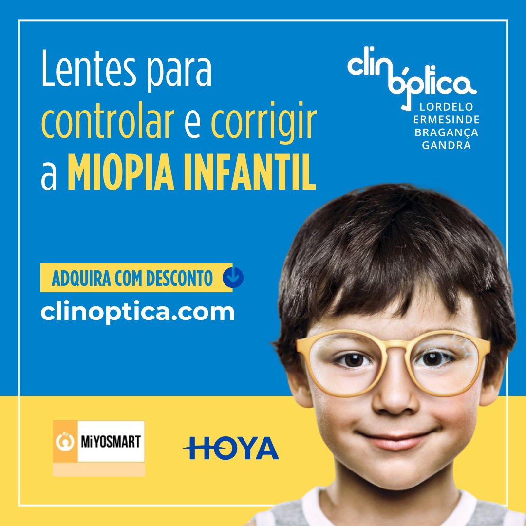 clinoptica's tweet image. MiYOSMART - VISÃO E REGRESSO ESCOLAR!!! 🎒📚

🔒 Compra Segura
🚚 Portes Gratuitos
✅ Loja Recomendada e Reconhecida

A melhor preparação para o regresso às aulas começa com a visão! 👁️

clinoptica.eu/landing-page-c…

📍Lordelo 
📍Ermesinde
📍Bragança
📍Gandra

#miopia #miyosmart