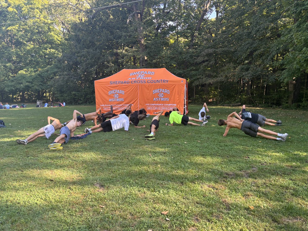 Shepardtfxc's tweet photo. The boys XC team came down to Peoria last night to run the course for today’s 80-team Richard Spring Invitational. https://t.co/xjGz9HiatO