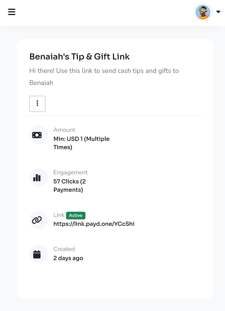 b3npayd's tweet image. We recently built @paydhq Links (short links for payments) 😎💸

You can use the links for;

1. Gifts eg birthday
2. Tips from your content &amp;amp; socials
3. Payments for gigs
4. Pooling funds with friends

Get started on link.payd.one to #GetPayd the easy, cool way 🚀