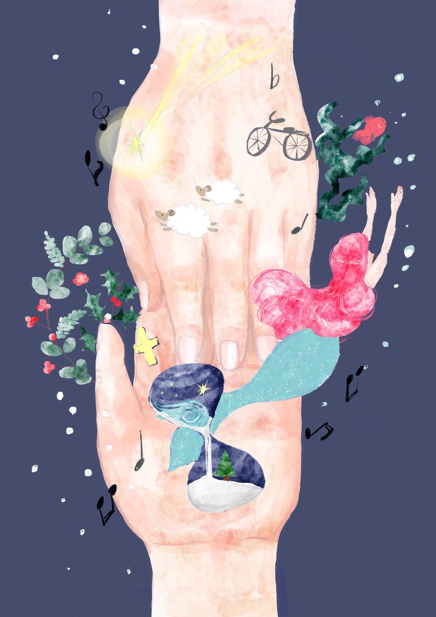 sakura352193281's tweet photo. クリスマスコンサートに向けて、ポスターの絵を制作しました。
#デジタルイラスト　#イラスト https://t.co/dwigznRFPN