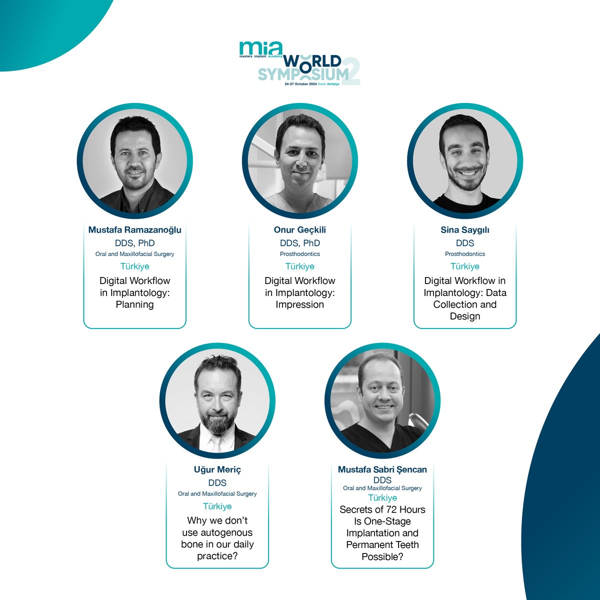 📆 Date: October 24-27, 2024
📍 Location: Antalya, Turkey
🔗 Register now: +90 549 642 66 33 | info@miacademy.com.tr
🌐 More information: miacademy.com.tr/symposium2024/

#MiacademySymposium #DentistryInnovation #Implantology #Antalya2024 #DentalExperts #ScientificSymposium