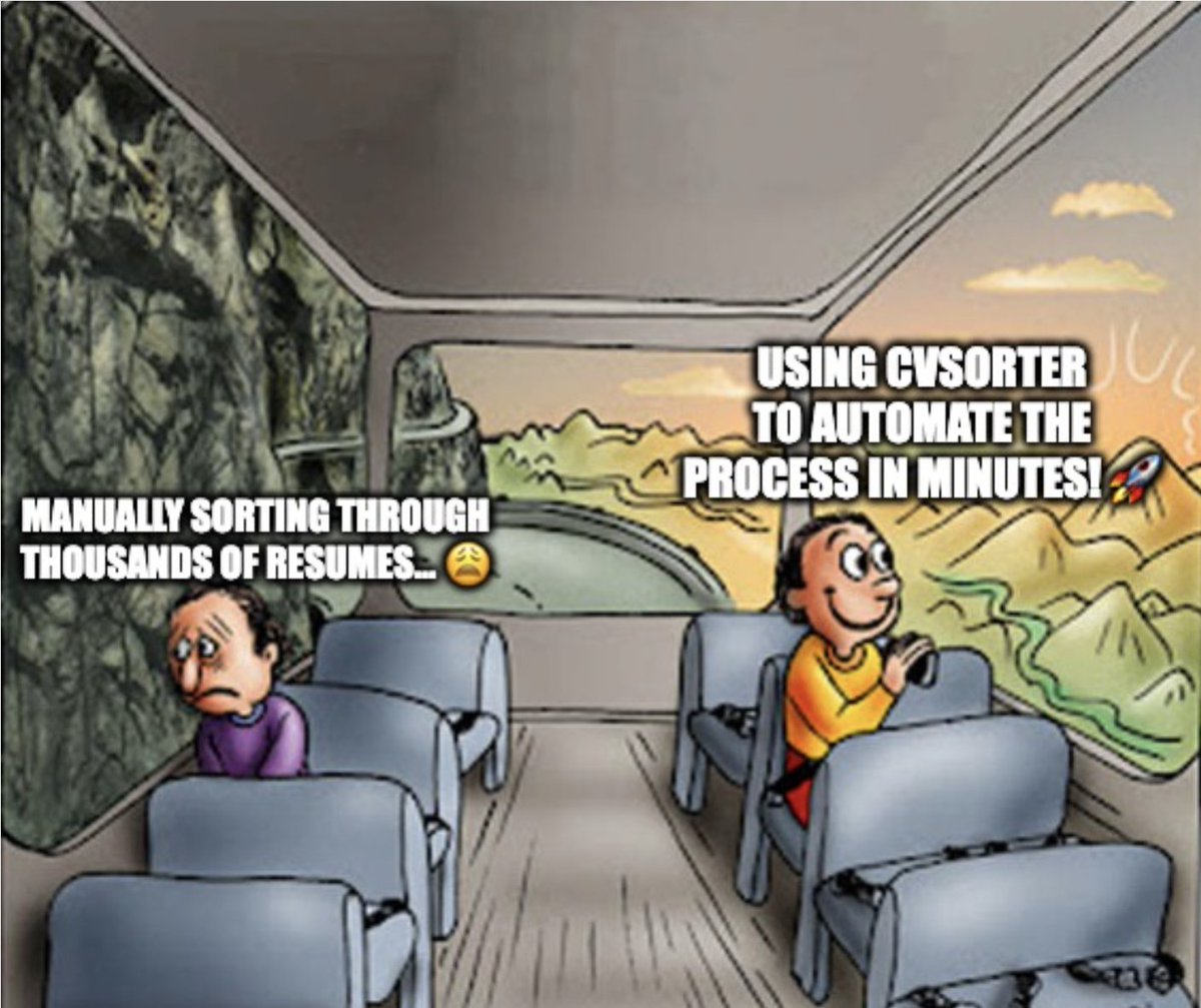 🌟 Tired of manually screening thousands of resumes? There’s a better way! 🌟

Transform your hiring process and discover top talent in minutes with CvSorter.ai 🚀

No more wasted hours. Start automating today! ⚡