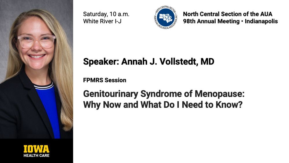 University of Iowa Urology (@uiowa_urology) on Twitter photo .<a href="/AnnahVollstedt/">Annah Vollstedt</a> also speaks at the FPMRS session at #NCSAUA24 today.
Full <a href="/UIowa_urology/">University of Iowa Urology</a> schedule: buff.ly/4emCEhu .<a href="/AnnahVollstedt/">Annah Vollstedt</a> also speaks at the FPMRS session at #NCSAUA24 today.
Full <a href="/UIowa_urology/">University of Iowa Urology</a> schedule: buff.ly/4emCEhu