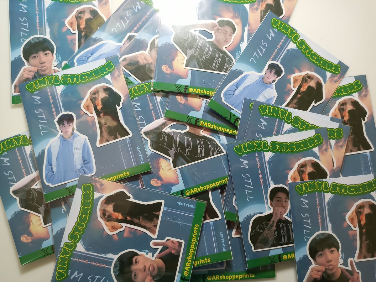 ARshoppeprints's tweet photo. 📌 MATTE VINYL STICKERS 

Jungkook with Bam 🐶

Please tag us if isa kayo sa naka receive ng freebies ni Ma'amsh! 🫶🏻☺️

#JUNGKOOK_IAMSTILL #JungKook https://t.co/36yATyHC3Y