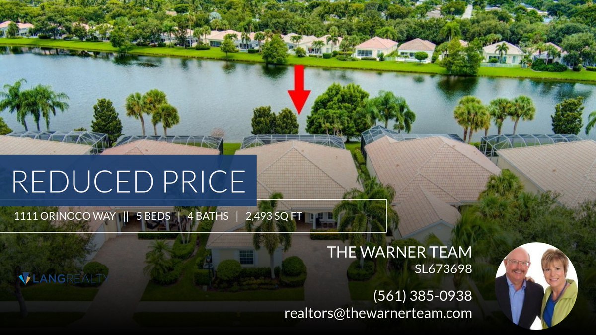 PalmBeachScott's tweet photo. 📍 Reduced Price 📍 This recently reduced home at 1111 Orinoco Way in Palm Beach Gardens won't last long, so, don't wait to set up a showing! Reach out here or at (561) 385-0938 for more information!

Scott &amp; Julie Warner
SRES, CPR... https://t.co/soGjS3CbkB https://t.co/L9ogr7wV7y