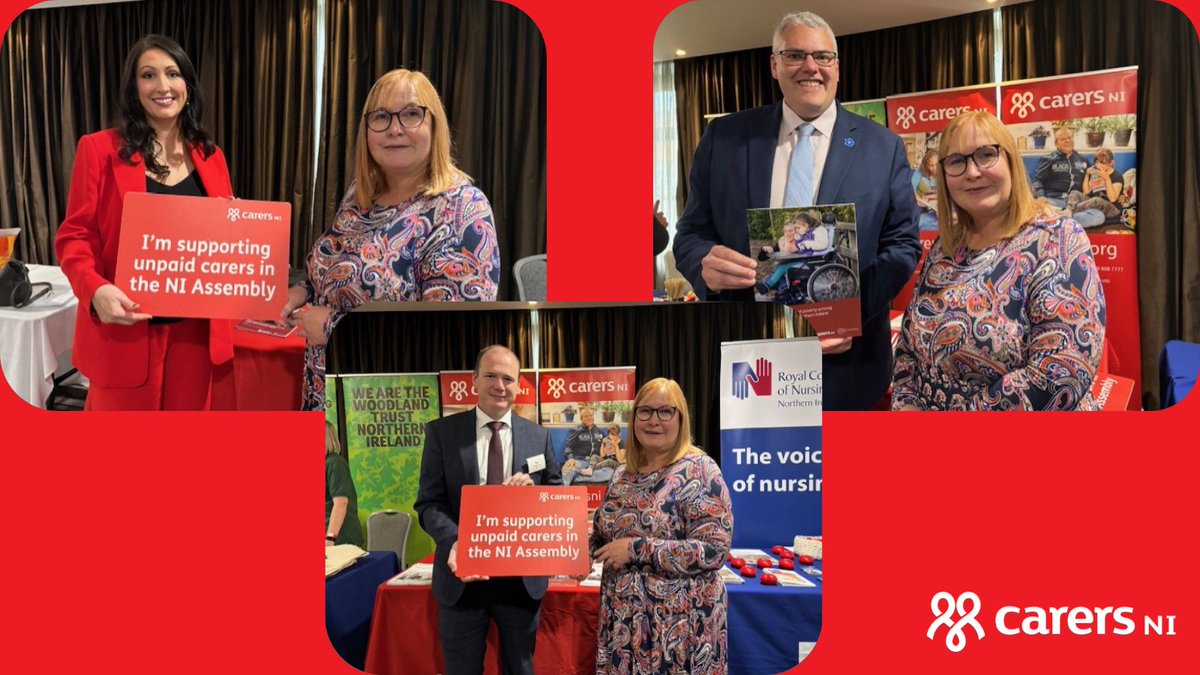 CarersNI's tweet photo. A productive day at the DUP conference advocating on behalf of unpaid carers. Thanks to all the MPs, MLAs, Cllrs and carers who stopped to talk and engage with us. #DUPconference @duponline https://t.co/9foT0ZgFbp