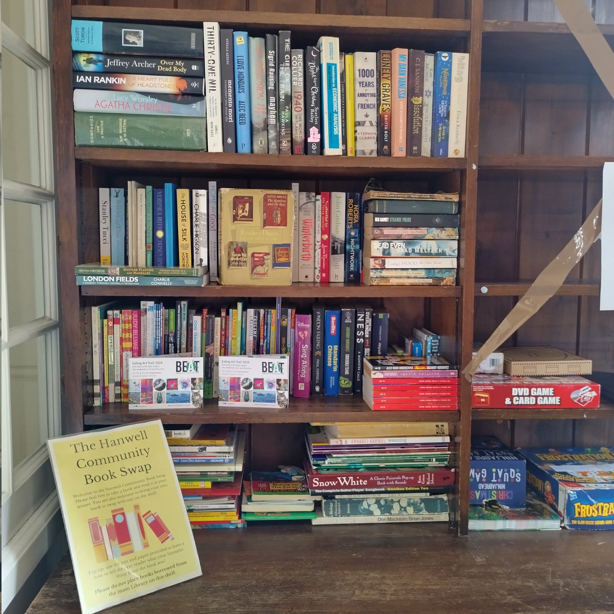 Sara-Jade Virtue (@bookminxsjv) on Twitter photo Popped into <a href="/hanwell_library/">Hanwell Community Library</a> to check out some new deliveries and give the free #BookSwap shelf a quick tidy. Popped into <a href="/hanwell_library/">Hanwell Community Library</a> to check out some new deliveries and give the free #BookSwap shelf a quick tidy.