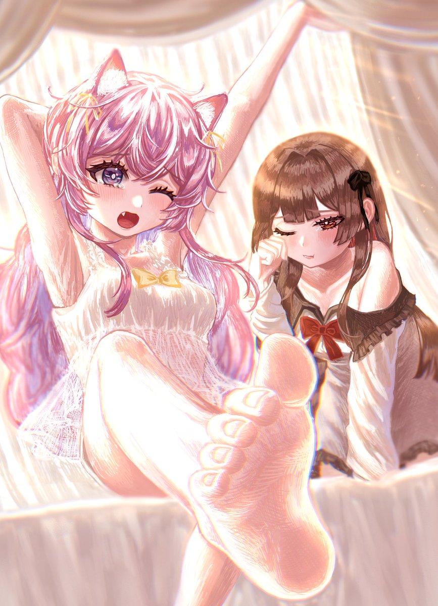 _hemorisia_'s tweet photo. 寝起きのふたり🫶
 #Ameマシュイラコン https://t.co/pAE4xB9atX