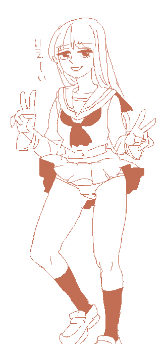 ピースサイン長女 