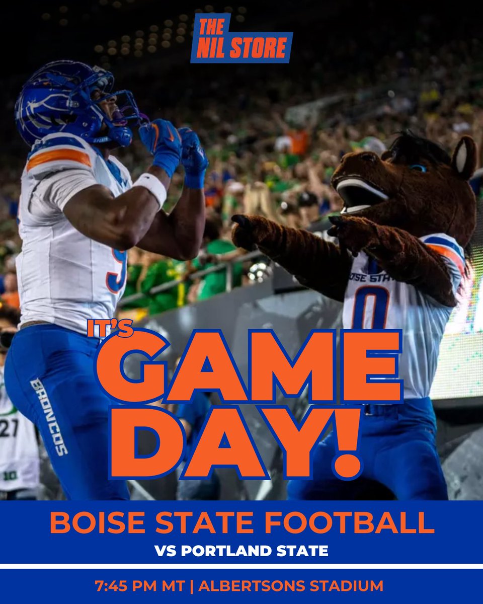 BoiseStateNIL's tweet photo. FIRST HOME GAME OF THE SEASON ‼️
#GoBroncos #BoiseStateFootball #BoiseStateNIL https://t.co/VaQgB4ajkQ