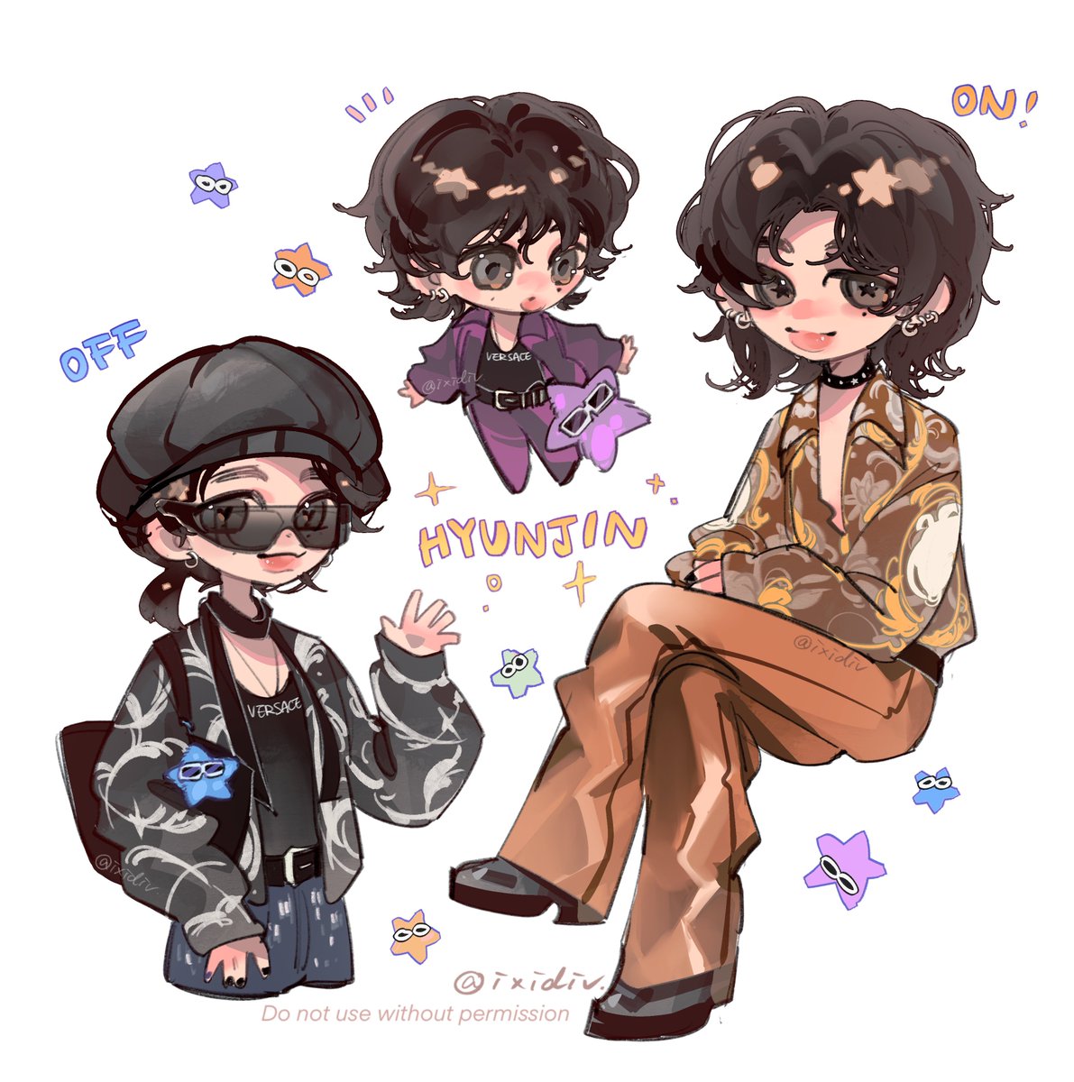 ⭐️

#HyunjinAtMFW24 
#VersaceSS25