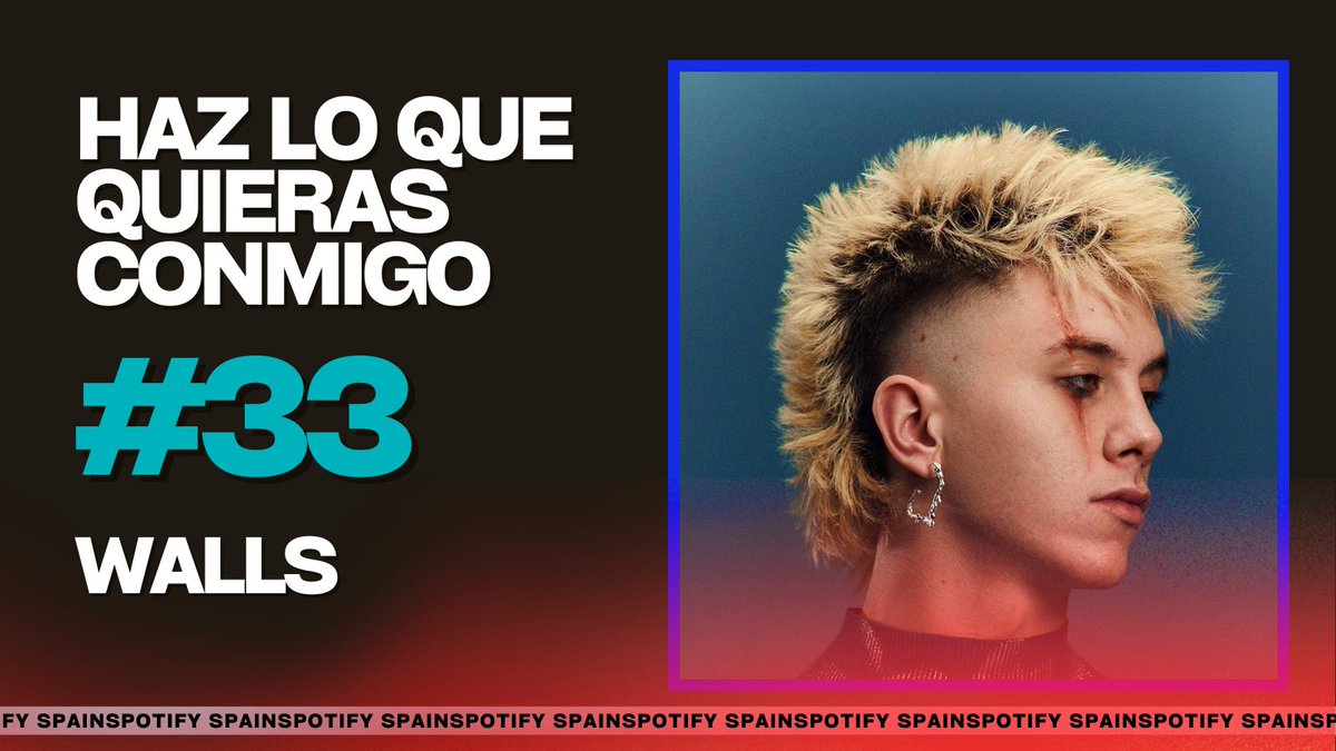 SpainMusicData's tweet photo. 🌟 (20.09) Histórico debut para @wallsitoo con su “haz lo que quieras conmigo”, directa al puesto #33 con 202.308 reproducciones https://t.co/n5CML3pA5h