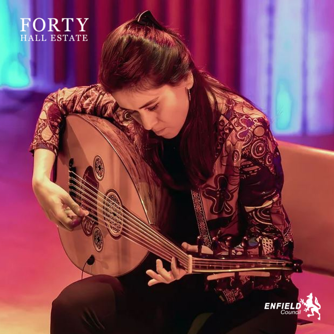 Forty_Hall's tweet photo. #EnfieldPoets present: Ruth Padel &amp; Rihab Azar
Friday 27th September, 7pm
Join us tomorrow for an enchanting evening with #RihabAzar, a gifted #oud player, &amp; #RuthPadel, an acclaimed #poet. Don't miss this unique cultural experience!
https://t.co/twDLnxVQJu #Enfield #Poetry https://t.co/xpQzjvpfQn