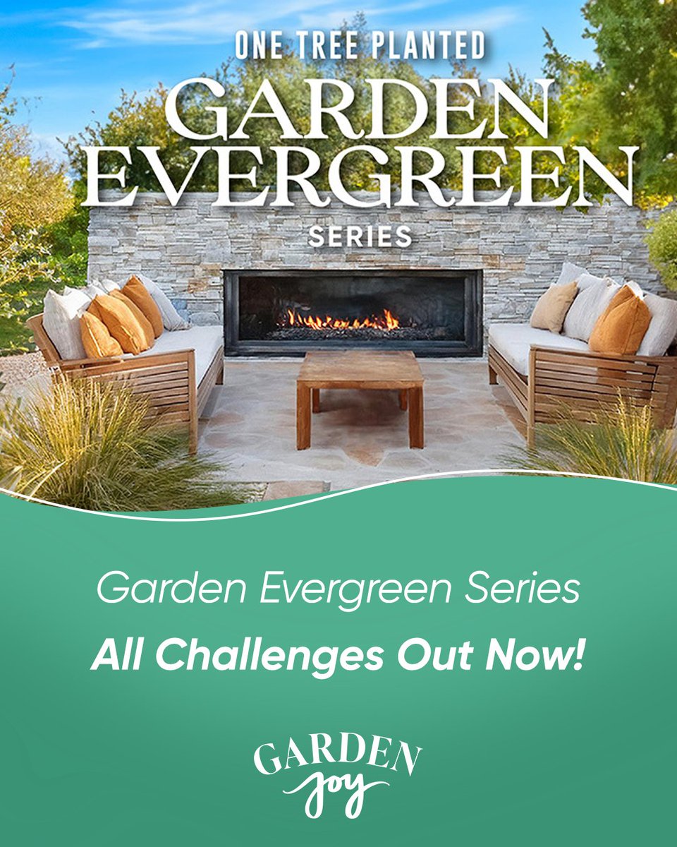 GardenJoyGame's tweet photo. Have you completed the Garden Evergreen Series yet? Finish all 3 challenges this weekend and pick up a special reward! https://t.co/Oly5NXQ46G