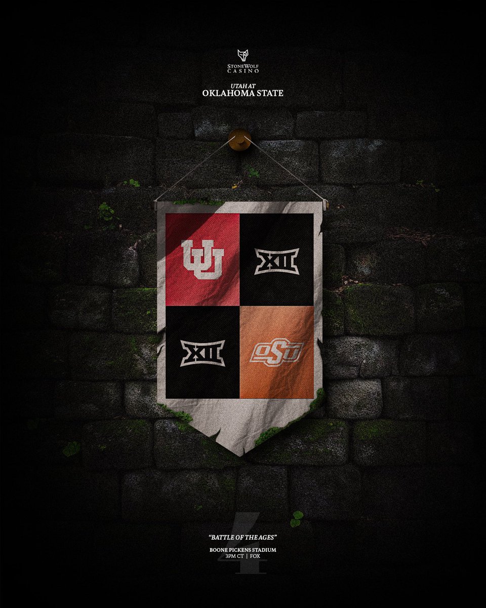 CowboyFB's tweet photo. GAME DAY‼️ 🤠

Vs.  Utah
⏰ 3:00 p.m. Ct
🏟️ Boone Pickens Stadium
📺 FOX
📻 https://t.co/1NMWLg4aVs https://t.co/8oTCueS41U