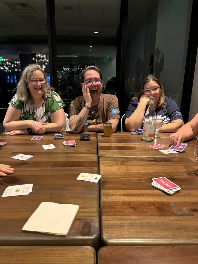.<a href="/sforceROCKER/">Joseph Kubon (He/Him) ☮️❤️🌈🎶</a> saying words at #DF24 game night. <a href="/sforceVanessa/">Vanessa Thomas</a> <a href="/lissa__x/">melissa</a> <a href="/MBKolodner/">MBKolodner</a> <a href="/Vose_DF17/">Michelle Vose 🐞🦋</a>
